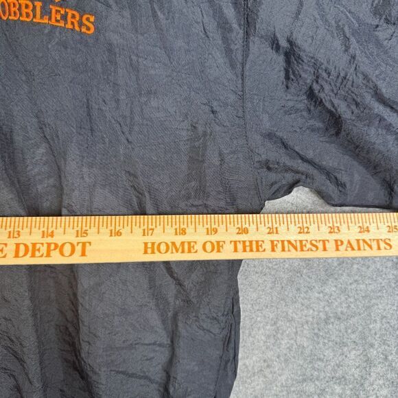 Vintage Holloway Pullover Windbreaker Size Small Lined Black Orange Embroidered - Picture 3 of 8